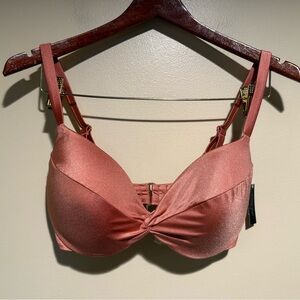 Victoria's Secret Shimmering Rose Bikini Top